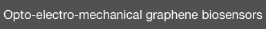  Opto-electro-mechanical graphene biosensors